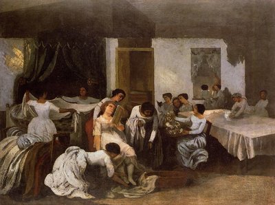 Vestizione della sposa da Gustave Courbet